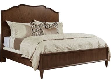 American Drew Vantage Carlisle Amaretto Brown Hardwood Wood Queen Panel Bed AD929313R