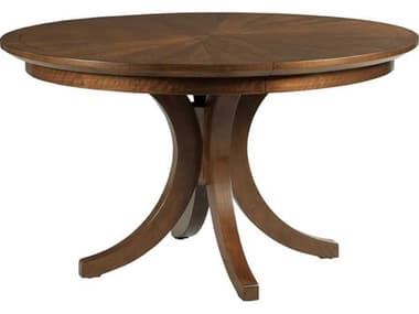 American Drew Vantage Warner Round Wood Amaretto Dining Table AD929701R