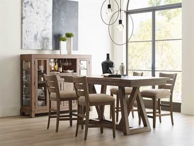American Drew Skyline Oak Wood Counter Dining Room Set ADSKYLINEDINSET