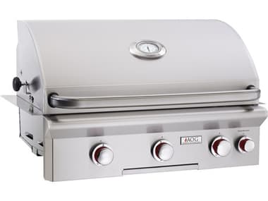 AOG T Series Built-in 30''  BBQ Grill with Rotisserie and Back Burner AG30NBT
