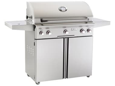 AOG T Series Portable 36'' On Cart  BBQ Grill with Rotisserie Back Burner & Side Burner AG36PCT