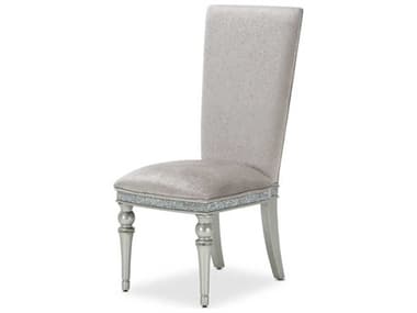 Michael Amini Melrose Plaza Gray Velvet Upholstered Side Dining Chair AIC9019003R118