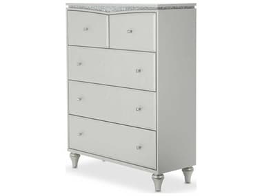 Michael Amini Melrose Plaza 40" Wide 5-Drawers Dove Gray Accent Chest AIC9019070118