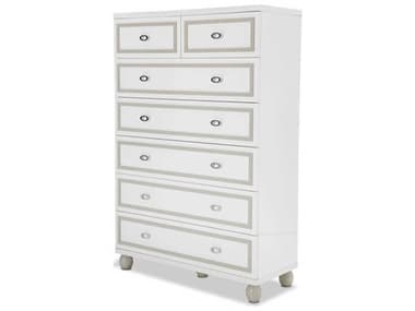 Michael Amini Sky Tower 40" Wide White Cloud Gray Accent Chest AIC9025670108
