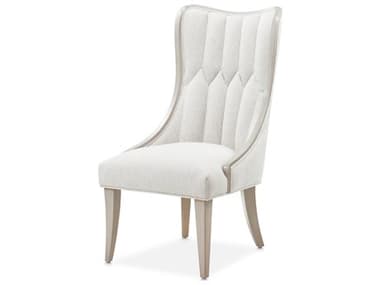 Michael Amini St. Charles Rubberwood Gray Upholstered Armless Dining Chair AIC9088003803