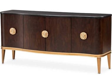 Michael Amini Camellia Field Pecan 72" Poplar Wood Warm Sideboard AIC9090007SA400