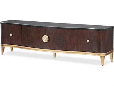 Michael Amini Camellia Field Pecan 78" Warm Media Console AIC9090081400