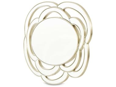 Michael Amini Camellia Field Pecan Antique Gold Wall Mirror AIC9090260811