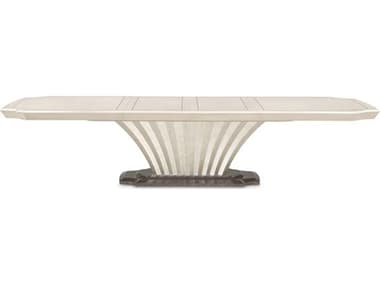 Michael Amini Fantosini Rectangular Wood Silver Mist Dining Table AIC9091002823