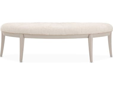 Michael Amini Fantosini Silver Mist Beige Upholstered Accent Bench AIC9091904823