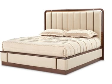 Michael Amini Mason Park Beige Poplar Wood King Platform Bed AIC9094000EK4406