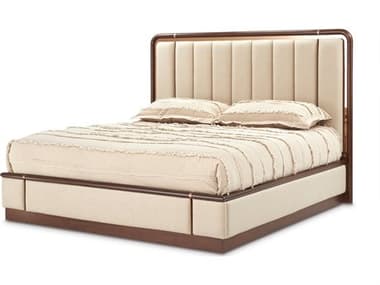 Michael Amini Mason Park Brown Poplar Wood Queen Platform Bed AIC9094000QN4406