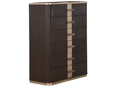 Michael Amini West Kensington Espresso Brown Rubberwood Accent Chest AIC9096070SA417