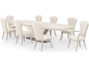 Michael Amini Fantosini Poplar Wood Dining Room Set AICFANTOSINIDINSET4