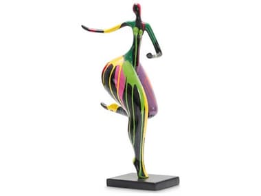 Michael Amini Illusions Green Dancing Sculpture AICFSILUSN003