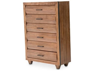 Michael Amini Brooklyn Walk Brown Acacia Wood Accent Chest AICKIBRKW070408