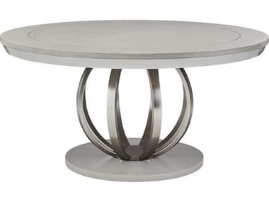 Michael Amini Eclipse 60" Round Wood Moonlight Dining Table AICKIECLP001135