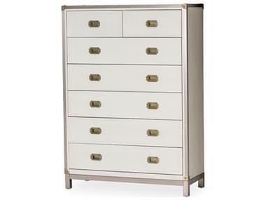 Michael Amini Menlo Station White Acacia Wood Accent Chest AICKIMENP070123