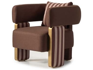 Michael Amini Amora 32" Brown Fabric Accent Chair AICLFRAMRA835BRN223