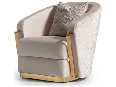 Michael Amini Carmela 32" Beige Fabric Accent Chair AICLFRCRMA835AMD806
