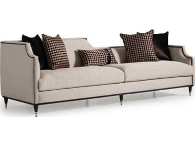 Michael Amini La Francaise 105&quot; Caf Beige Fabric Upholstered Sofa AICLFRFRSE816CAF805