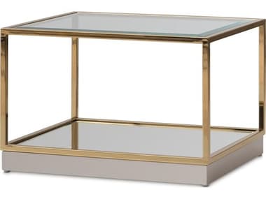 Michael Amini Savannah Breeze Rectangular Glass Coffee Table AICLFRSBRZ201806