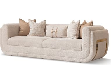 Michael Amini Savannah Breeze Gold Upholstered Sofa AICLFRSBRZ815CSM806