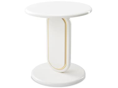 Michael Amini Sassani Round Wood End Table AICLFRSSNI222128