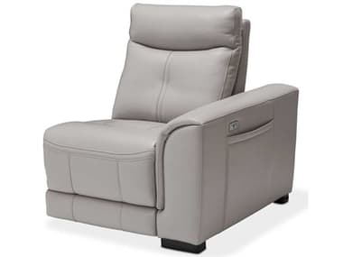 Michael Amini Mia Bella Bentley 33" Gray Leather Upholstered RAF Motion Recliner AICMBLPBNTLY91LGR43