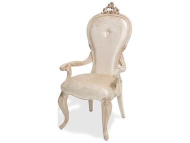 Michael Amini Platine De Royale Upholstered Arm Dining Chair AICN09004201