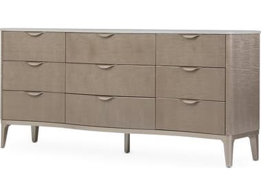 Michael Amini Malibu Crest Brown Birch Wood Dresser AICN9007050131