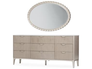 Michael Amini Malibu Crest Beige Birch Wood Dresser AICN9007050SA131