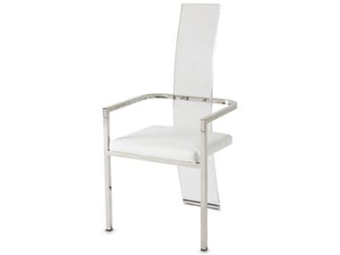 Michael Amini State St. White Arm Dining Chair AICN9016004A116