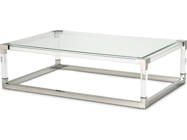 Michael Amini State St. Rectangular Glass Coffee Table AICN901630113