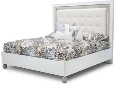 Michael Amini Sky Tower White Wood California King Platform Bed AICN9025600CK108