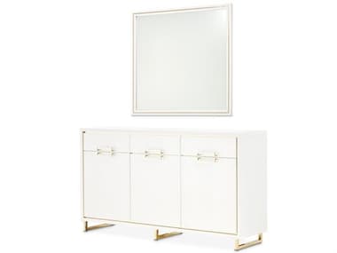 Michael Amini Palm Gate 68" Sideboard with Mirror Set AICN9086007260108