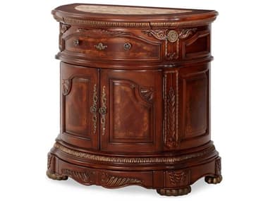 Michael Amini Cortina 35" Wide Honey Walnut Brown Solid Wood Accent Chest AICNF6504028