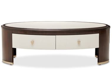 Michael Amini Paris Chic Oval Marble Coffee Table AICNF9003201409