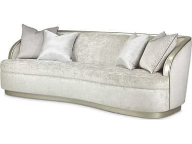 Michael Amini Lanna 105" Storm Gray Fabric Upholstered Sofa AICNLRULANA816STM823