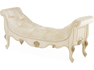 Michael Amini Platine De Royale Champagne Upholstered Accent Bench AICNR09904201