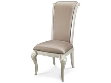 Michael Amini Hollywood Swank Gray Fabric Upholstered Side Dining Chair AICNT03003R08