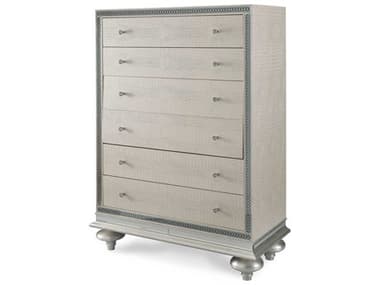 Michael Amini Hollywood Swank 42" Wide Crystal Croc White Accent Chest AICNT0307009