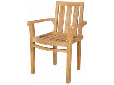 Anderson Teak Classic Stackable Armchair (Fully Built & 4 Pcs In A Box) AKCHS011A