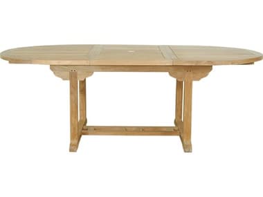 Anderson Teak Bahama 87'' Oval Extension Table Extra Thick Wood AKTBX087VT