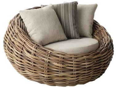 Alfresco Home Cocoon Mocca Wicker Lounge Chair AL4018011B1LC