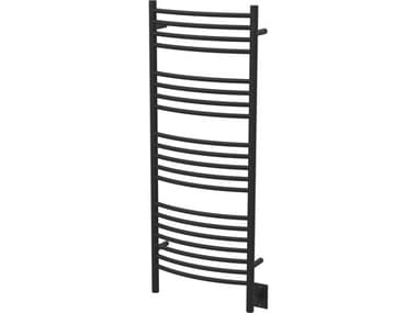 Amba Jeeves Matte Black 54" Curved Heated Towel Rack AMBDCMB