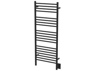 Amba Jeeves Matte Black 54" Straight Heated Towel Rack AMBDSMB