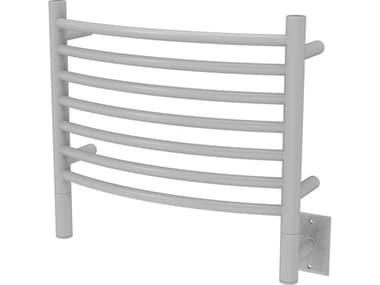 Amba Jeeves White Curved 7-Bar Hardwired Towel Warmer AMBHCW
