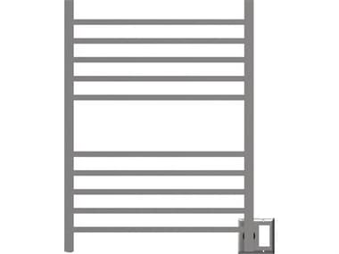Amba Radiant Brushed Stainless Radiant Square Hardwired Heated Towel Rack AMBRSWHB