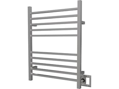 Amba Radiant Brushed Stainless Radiant Square Hardwired Heated Towel Rack AMBRSWHB